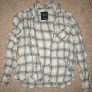 Light Blue American Eagle Flannel
